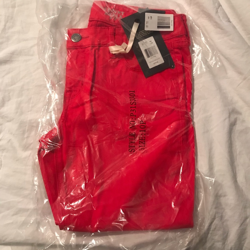 Red jeans